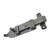Antika Tarz Dekoratif Pirinç Yassı Kapı Sürgüsü - 35x145 mm, Oksit - 1