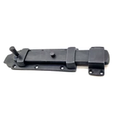 Antika Tarz Dekoratif Pirinç Yassı Kapı Sürgüsü - 55x215 mm, Oksit - 1