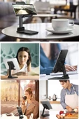 Katlanabilir Masaüstü Tablet ve Telefon Tutucu Stand Uzayabilen Kademeli Katlanır Pratik Portatif - 4