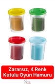 Eğitici Yaratıcı 4x120 gr Play Dough Zararsız Çocuklar İçin Güvenli Eğlenceli Oyun Hamuru Seti - 1