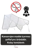 Premium Bebek Arabası Puset Şeffaf Yağmurluk Rüzgar Engelleyici Koruyucu Muşamba Örtü Dayanıklı - 2