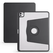 Apple iPad Pro 13 2024 Kılıf Zore Termik Kalem Bölmeli Dönebilen Standlı Kılıf thumbnail 10