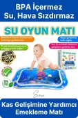 Dayanıklı Sızdırmaz Su Oyun Matı Bebek Aktivite Oyuncağı BPA İçermez Emekleme Zamanı Duyusal Gelişim - 1