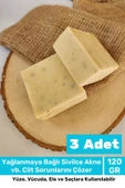 Lüks %100 Doğal Güzel Kokulu El Yüz Saç Vücut Cilt Orijinal Bitkisel Sidr Sabunu 120G - 3 Adet - 1