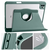 Apple iPad Air 11 2024 Kılıf  Termik Kalem Bölmeli Dönebilen Standlı Kılıf - 9