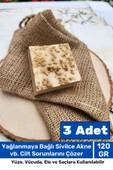 Lüks %100 Doğal Güzel Kokulu El Yüz Saç Vücut Cilt Orijinal Bitkisel Kekik Sabunu 120G - 3 Adet - 1