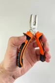 Mini Takı Hobi Karga Burun Yan Keski Pense Ön Keski Kıvırma Pensesi Çok Amaçlı Gri Tamir Bandı Seti - 2