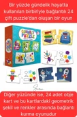 2'li Süper Avantajlı Eğitici Öğretici Eşleştirme Oyunu Puzzle Yapboz Kutulu Görsel Algı Motor Beceri - 2