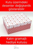 Deluxe Sevgililer Günü Anneler Günü Özel Kutulu Porselen Kahve Fincanı Kar Küresi Mum Hediye Seti - 5