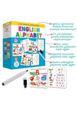 English Alphabet İngilizce Alfabe Yaz-sil Aktivite Kartları Eğitici Öğretici İlk Kelimeler Dil Seti - 1