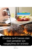 Dijital Gıda Et Tavuk Yemek Pişirme Çubuk Termometre Profesyonel Barbekü Sıcaklık Ölçer Mutfak - 2