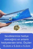 Mavi Su Akvaryum Dikdörtgen Sevgiliye Özel Batmayan Dekoratif Notlu Aşk Titanik Gemisi - 3