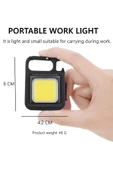 Premium Mini LED Anahtarlık 1000 Lümen El Feneri Usb Şarjlı Taşınabilir Metal Kamp Seyahat İçin - 1