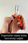 Premium Mini 4'lü Karga Burun Yan Keski Kıvırma Pense Seti Hobi Bijuteri Takı Yapım El Aleti Çelik - 2