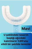 U Şeklinde Pratik Bebek Çocuk Diş Fırçası 360 Derece Temizlik Kolay Kullanım Yumuşak Silikon Fırça - 2