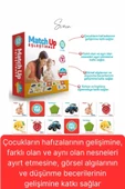 2'li Süper Avantajlı Eğitici Öğretici Eşleştirme Oyunu Puzzle Yapboz Kutulu Görsel Algı Motor Beceri - 4