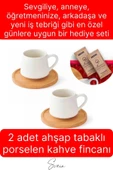 Deluxe Sevgililer Günü Anneler Günü Özel Kutulu Porselen Kahve Fincanı Kar Küresi Mum Hediye Seti - 2