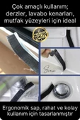 3 Adet Çok Amaçlı Multi İnce Temizlik Fırçası Derz Arası Banyo Mutfak Lavabo Detay Temizleme Aracı - 2