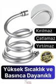 360 Derece Yüksek Kalite Esnek Kırılmaz Çatlamaz Paslanmaz Sızdırmaz Banyo Duş Musluk Hortum 1,5 mt - 1