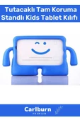Özel Üretim Apple Samsung Uyumlu 11 Inç Yumuşak Dokulu Tutacaklı Tam Koruma Standlı Kids - 1