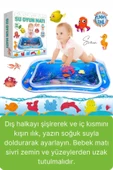 Dayanıklı Sızdırmaz Su Oyun Matı Bebek Aktivite Oyuncağı BPA İçermez Emekleme Zamanı Yatak Minder - 5