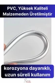 360 Derece Yüksek Kalite Esnek Kırılmaz Çatlamaz Paslanmaz Sızdırmaz Banyo Duş Musluk Hortum 1,5 mt - 2
