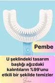 U Şeklinde Pratik Bebek Çocuk Diş Fırçası 360 Derece Temizlik Kolay Kullanım Yumuşak Silikon Fırça - 2