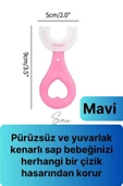 U Şeklinde Pratik Bebek Çocuk Diş Fırçası 360 Derece Temizlik Kolay Kullanım Yumuşak Silikon Fırça - 3