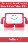 Özel Üretim Apple Samsung Uyumlu 8.7 Inç Yumuşak Dokulu Tutacaklı Tam Koruma Standlı Kids - 1