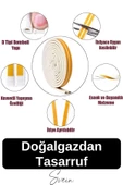 Premium Kapı Pencere Soğuk Toz Geçirmez İzolasyon Fitili Kendinden Yapışkanlı Isı Yalıtım 2x5=10 mt - 3
