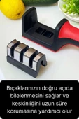 Profesyonel Bileme Aleti 3 Açılı Aşamalı Çok Fonksiyonlu Elmas Seramik Tungsten Çelik El Bıçakları - 3