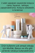 Sevimli İnsan Motifli Banyo Mutfak Ofis Baharat Raf Modern Organizer Düzenleyici Çöp Adam Çok Amaçlı - 2