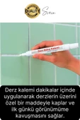 İkili Beyaz Derz Kalemi Fayans Arası Yenileme Rötuş Boya Dolgu Set Hızlı Kuruyan Kokusuz Kalıcı - 4