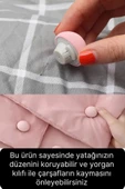 8 Adet Mantar Model Yorgan Çarşaf Tutucu Sabitleyici Kaydırmaz Nevresim Düzenleyici Klips Çengel - 3