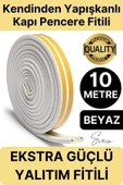Premium Kapı Pencere Soğuk Toz Sızdırmaz İzolasyon Fitili Kendinden Yapışkanlı Isı Yalıtım 2x5=10 mt - 1
