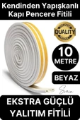 Premium Kapı Pencere Soğuk Toz Geçirmez İzolasyon Fitili Kendinden Yapışkanlı Isı Yalıtım 2x5=10 mt - 1