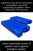 50 Adet Buz Aküsü 12 Saat Termal Soğutma Kamp Piknik Seyahat Yiyecek İçecek Çanta Soğuk Kutusu - 2