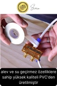 30 Ad. Premium Kalite 20 Mt Kablo Yalıtım PVC Elektrik Bandı Dayanıklı Sızdırmaz Koruma Bant Beyaz - 2