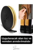 Premium Kapı Pencere Soğuk Toz Geçirmez İzolasyon Fitili Kendinden Yapışkanlı Isı Yalıtım 2x5=10 mt - 5