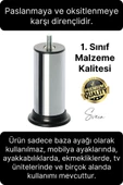 4 Adet 1. Sınıf A Kalite Krom M10 Paslanmaz Baza Koltuk Kanepe Destek Ayağı Mobilya Tv Ünitesi Sehpa - 2