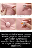 8 Adet Mantar Model Yorgan Çarşaf Tutucu Sabitleyici Kaydırmaz Nevresim Düzenleyici Klips Çengel - 4