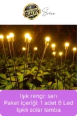 Premium Güneş Enerjili Solar Dış Mekan Su Geçirmez Bahçe Peyzaj Aydınlatma Süs Led Işık Saçaklı thumbnail 5