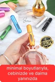3 Adet Doldurulabilir Mini Cep Parfüm Şişesi Seyahat Yolculuk Sprey Kolonya Koku İçin Taşınabilir - 4