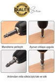 4'lü Paslanmaz Çelik Hasarlı Bozuk Kırık Dübel Vida Sökücü Set Kutulu Çivi Çıkarıcı Matkap Uç - 5