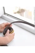 2 Metre Kahve Pvc Doğrama Kapı Pencere Soğuk Geçirmez Sızdırmaz İzolasyon Fitil Yapışkanlı 1x2=2 mt - 4