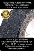 Premium 2 Adet 50mm x 15mt Siyah Kaydırmaz Bant Yapışkanlı Merdiven Basamak Zemin Güçlü Tutunabilen - 3