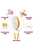 6 Metre Beyaz Pvc Doğrama Kapı Pencere Soğuk Geçirmez Sızdırmaz İzolasyon Fitil Yapışkanlı 3x2=6 mt - 4