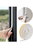 2 Metre Beyaz Pvc Doğrama Kapı Pencere Soğuk Geçirmez Sızdırmaz İzolasyon Fitil Yapışkanlı 1x2=2 mt - 2