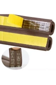 2 Metre Kahve Pvc Doğrama Kapı Pencere Soğuk Geçirmez Sızdırmaz İzolasyon Fitil Yapışkanlı 1x2=2 mt - 2
