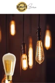 5 Adet Vintage Spiral Filament Rustik Retro Akkor LED Ampul Yüksek Işıklandırma Lamba Gün Işığı E27 - 3